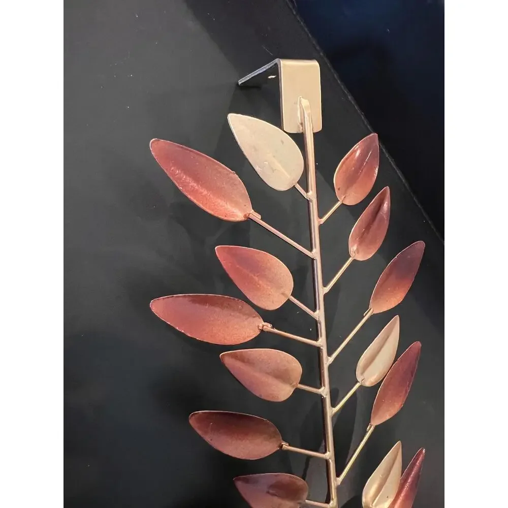 Olive Leaf Wreath Hanger | Multi-Tone Metallic Door Decor - Spring Decor